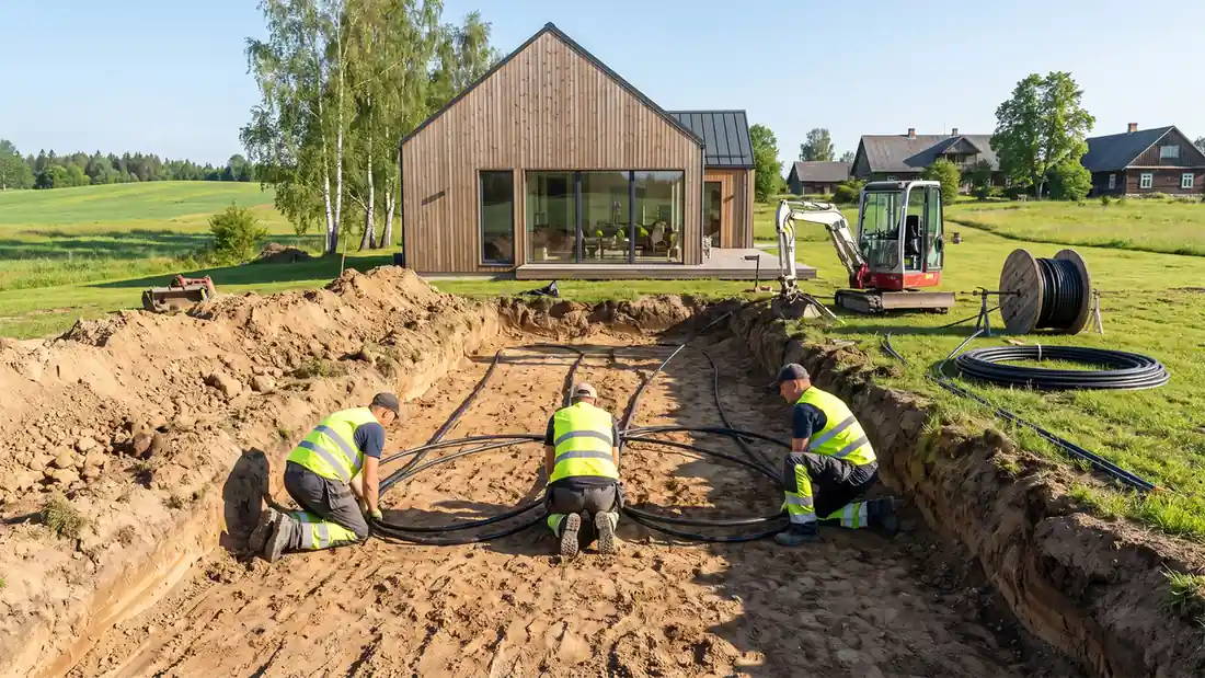 Zemes siltumsūkņu kontūri – cenas un pakalpojuma pieteikums | Mājas Vide